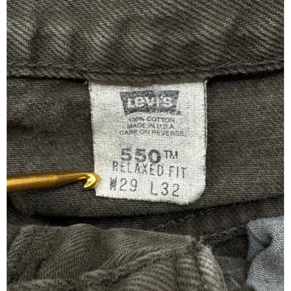 Vintage '02 Levi's 550 Jeans Men's 29x32 Green Cotton Denim‎ Relaxed Fit USA Y2K
